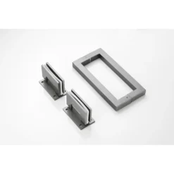 Afbeelding 2 Saniclear Modern rookglas douchedeur profielloos 70x200cm gunmetal - verouderd ijzer