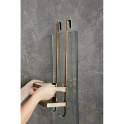 Afbeelding 2 Saniclear Antique doucherek / shampoohouder 52cm verouderd messing
