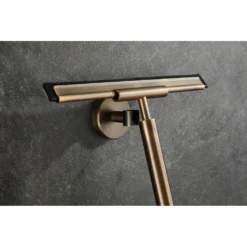 Afbeelding 2 Saniclear Antique douche accessoiresset met wissers en shampoohouder verouderd messing