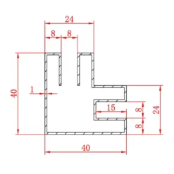 Afbeelding 2 Saniclear Redro zijwand 30x200cm 8mm anti-kalk verouderd messing