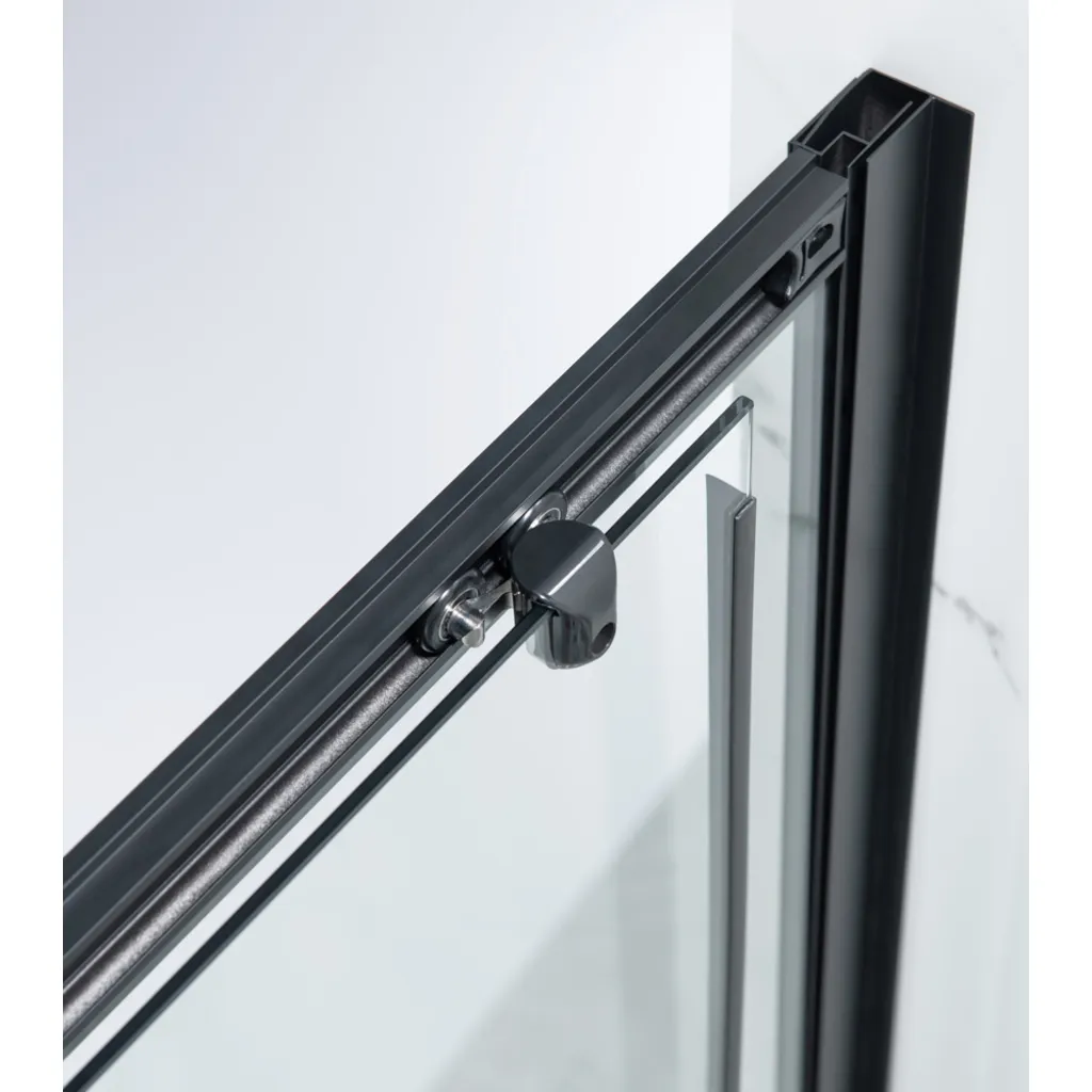 Saniclear Slide black schuif douchedeur 130x200cm zwart mat 3 Afbeelding 3 Saniclear Slide black schuif douchedeur 130x200cm zwart mat
