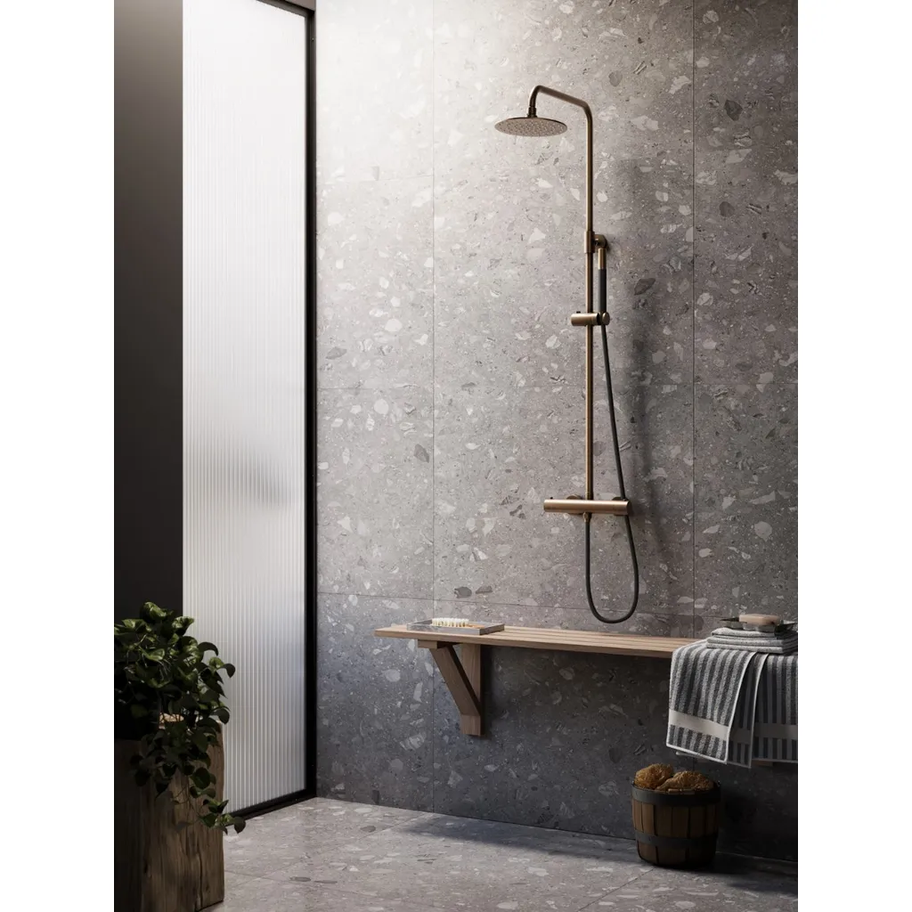 Saniclear Antique Pro opbouw regendouche met 30cm hoofddouche en staafhanddouche verouderd messing 3 Afbeelding 3 Saniclear Antique Pro opbouw regendouche met 30cm hoofddouche en staafhanddouche verouderd messing