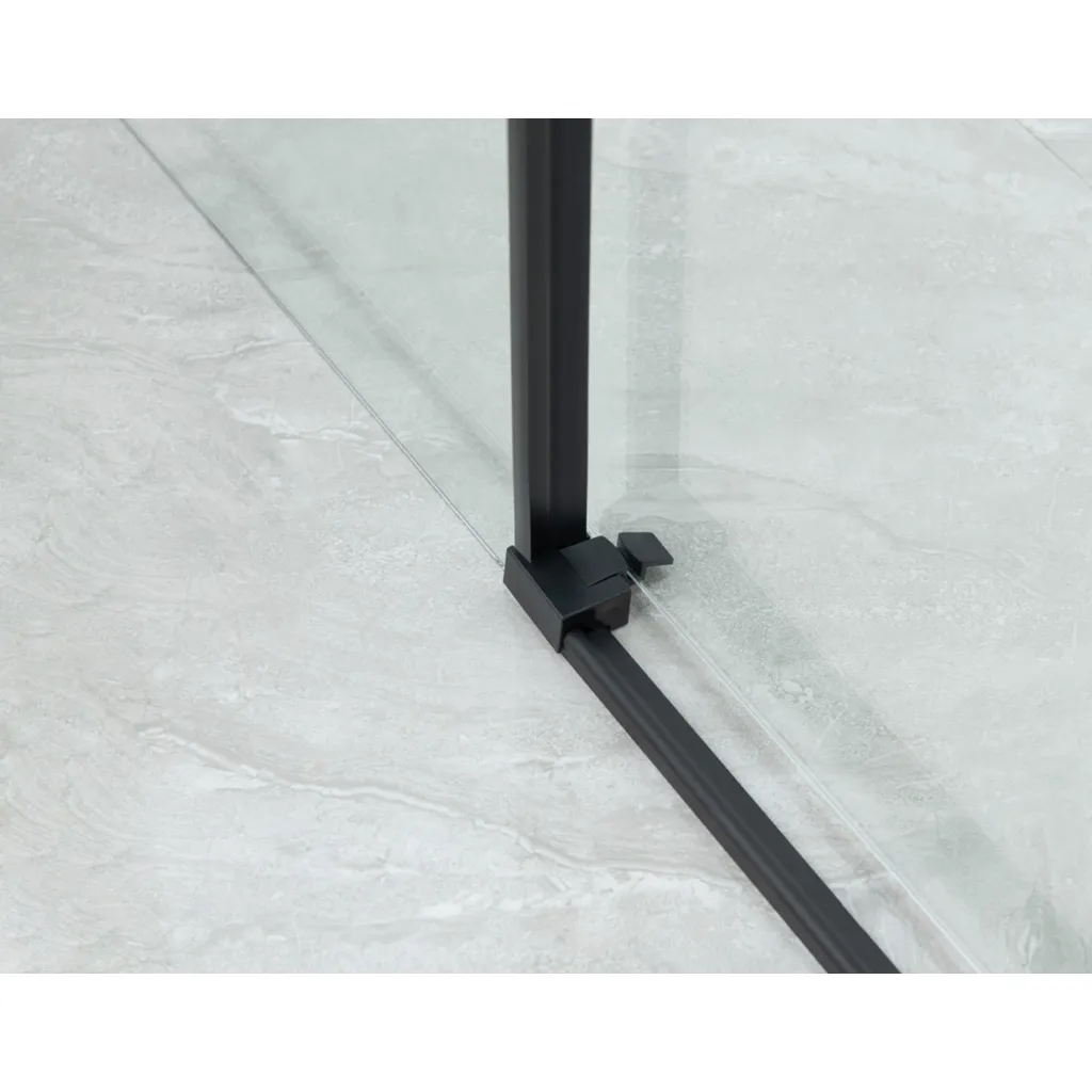 Saniclear Slide black schuif douchedeur 130x200cm zwart mat 4 Afbeelding 4 Saniclear Slide black schuif douchedeur 130x200cm zwart mat