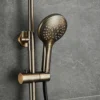 Afbeelding 5 Saniclear Antique inbouwregendouche met 30cm hoofddouche, wandarm, 2 standen handdouche en glijstang verouderd messing