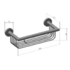 Saniclear Copper shampoohouder / doucherek 30cm geborsteld koper 12 Afbeelding 6 Saniclear Copper shampoohouder / doucherek 30cm geborsteld koper