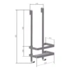 Saniclear Copper doucherek / shampoohouder 52cm geborsteld koper 14 Afbeelding 7 Saniclear Copper doucherek / shampoohouder 52cm geborsteld koper