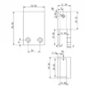 Afbeelding 7 Saniclear Redro glas plafond bevestiging zwart