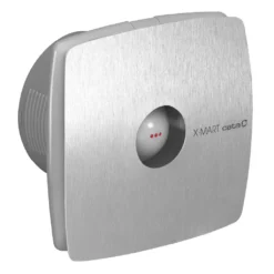 Afbeelding 1 Cata X-Mart 12T axiale afzuigventilator met timer, 20W, kanaalaansluiting Ø120mm, geborsteld RVS
