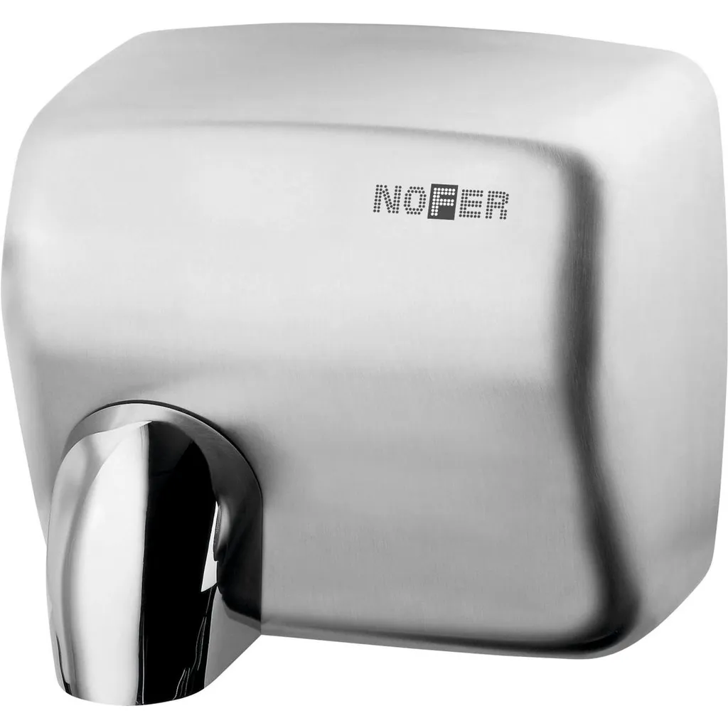 Nofer Cyclon Contactloze elektrische handdroger 220-240V, 2450W, 26,5x24x21cm, mat RVS