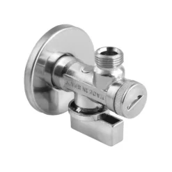 Afbeelding 1 Arco Hoekstopkraan A-80 1/2"x3/8" met water filter, antikalk, chroom