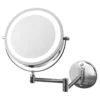 Afbeelding 1 Ridder Mary Wandgemonteerde scheerspiegel, LED, Ø13cm, chroom
