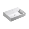 Afbeelding 1 Isvea Purity Keramische wastafel 60x42cm, wit