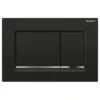 Afbeelding 1 Geberit SIGMA30 bedieningsplaat voor dubbele spoeling, glanzend zwart/chroom, kunststof