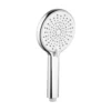 Afbeelding 1 Sapho Massagehanddouche, 3 douchestanden + sproeistand, siliconen sproeiers, Ø12cm, ABS/chroom