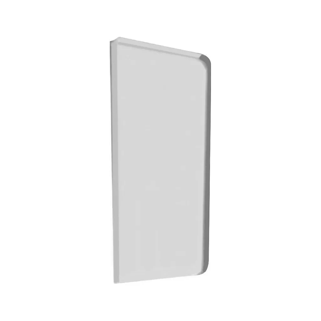Nofer Urinoirscherm 5x68x35cm, geborsteld RVS