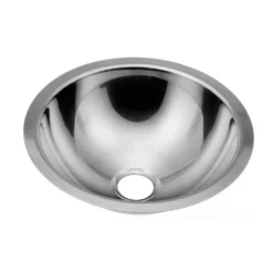 Afbeelding 1 Nofer RVS inbouwwastafel, Ø30,5cm