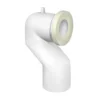 Afbeelding 1 Bruckner Excentrische toiletaansluiting Ø11cm met 90°-bocht, ABS/wit