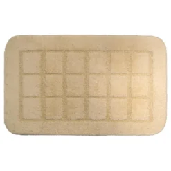 Afbeelding 1 Ridder Delhi Badmat 50x80cm antislip, 100% polyester, beige