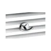 Afbeelding 1 Aqualine Dubbele haak Robe voor handdoekradiator (voor recht en gebogen ladderradiatoren), chroom
