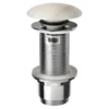 Sapho Blok Wastafelafvoer 5/4", klikwaste, stop gepolijst wit marmer 8 Afbeelding 1 Sapho Blok Wastafelafvoer 5/4", klikwaste, stop gepolijst wit marmer