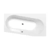 Afbeelding 1 Polysan Astra Wr Asymmetrisch bad 165x90x48cm, wit