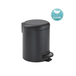 Afbeelding 1 Gedy Potty Afvalbak 3l, Soft Close, mat zwart