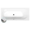 Afbeelding 1 Polysan Astra B SLIM rechthoekig bad 165x75x48cm, wit