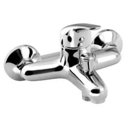 Afbeelding 1 Bruckner Hoffer Wandgemonteerde badmengkraan, 15cm hartafstand, chroom