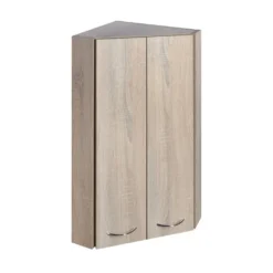Afbeelding 1 Aqualine Zoja Hoekmeubel 35x76x35cm, eiken platina