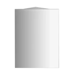 Afbeelding 1 Aqualine Zoja Hoek spiegel meubel 35x78x35cm, wit