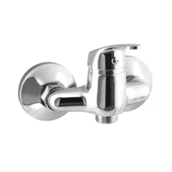 Afbeelding 1 Aqualine 35 Wandgemonteerde mengkraan 3/4", hartafstand 10cm, zonder uitloop, chroom