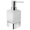 Afbeelding 1 Gedy Lounge Vrijstaande zeepdispenser, 280ml, matglas, chroom