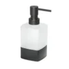 Afbeelding 1 Gedy Lounge Vrijstaande zeepdispenser, 280ml, matglas, mat zwart
