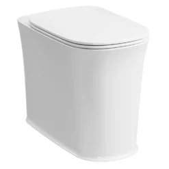 Afbeelding 1 Kerasan The New Yorker Toiletpot voor hoog reservoir, 36,5x60cm, S-sifon/P-sifon, wit