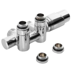 Afbeelding 1 Bruckner Wicher Combi Thermostatische kraanset voor middenaansluiting 50mm, chroom