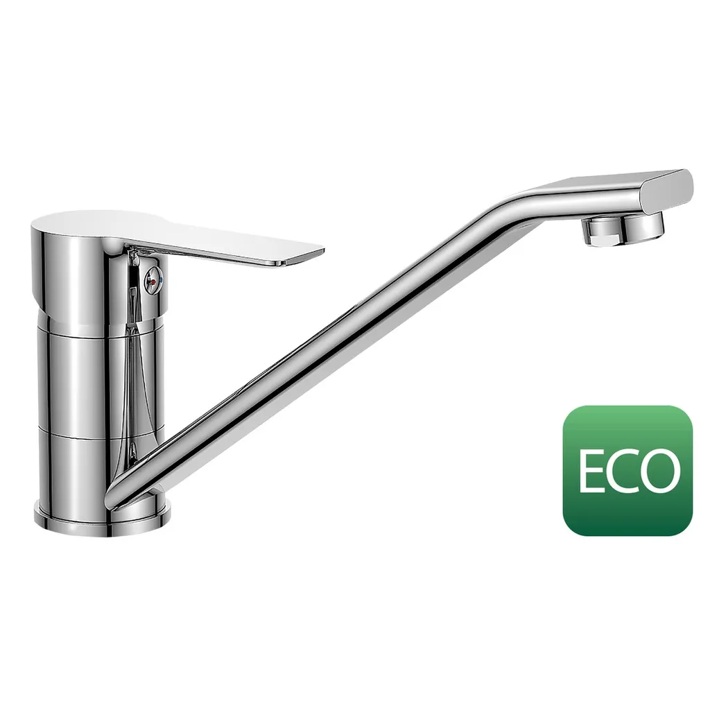 Bruckner Baron Eco 6L/min, keukenkraan, 18,6cm, draaibare uitloop, chroom