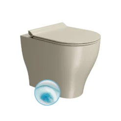 Afbeelding 1 GSI Tono Toiletpot, Geniusflush, 36x53cm, S-sifon/P-sifon, dubbel mat creta