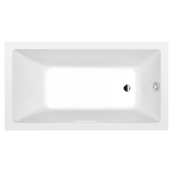 Afbeelding 1 Polysan Noemi Rechthoekig bad 160x80x39cm, wit
