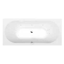 Afbeelding 1 Polysan Viva B whirlpoolbad, 185x80x47cm, Highline Hydro, chroom