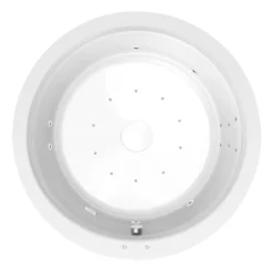 Afbeelding 1 Polysan Oblo Whirlpoolbad, 165x48cm, Attraction Hydro-Air, chroom, kleurentherapie
