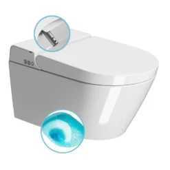 Afbeelding 1 GSI Wclean Wandcloset Swirlflush met geïntegreerd elektronisch bidet, wit ExtraGlaze