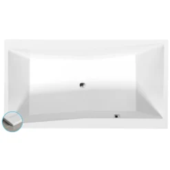 Afbeelding 1 Polysan Quest Slim Rechthoekig bad 190x100x49cm, wit