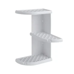 Afbeelding 1 Gedy Oscar Badkamerhoekrek 23x37,5x23cm, ABS/wit