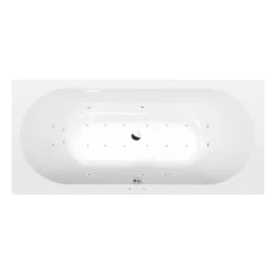 Afbeelding 1 Polysan Viva B whirlpoolbad, 175x80x47cm, Active Hydro-Air, chroom