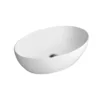 Afbeelding 1 GSI Pura Keramische opbouwwastafel 60x42cm, wit ExtraGlaze