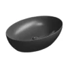 Afbeelding 1 GSI Pura Keramische opbouwwastafel 60x42cm, mat zwart