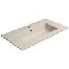 Afbeelding 1 GSI Pura Keramische wastafel Slim 82x46cm, mat creta