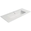 Afbeelding 1 GSI Pura Keramische wastafel Slim 102x46cm, mat wit