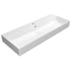 Afbeelding 1 GSI Kube X Keramische wastafel 120x47cm, wit ExtraGlaze