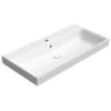 Afbeelding 1 GSI Nubes Keramische wastafel 100x50cm, wit ExtraGlaze